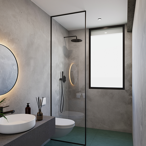 Athinum 6-penthouse bathroom on main bedroom